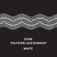 Premium Wavy Geometric Polyester Lace- 5CMX15Y (10746)