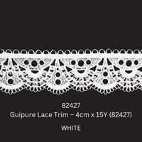 Guipure Lace Trim – 4cm x 15Y (82427)