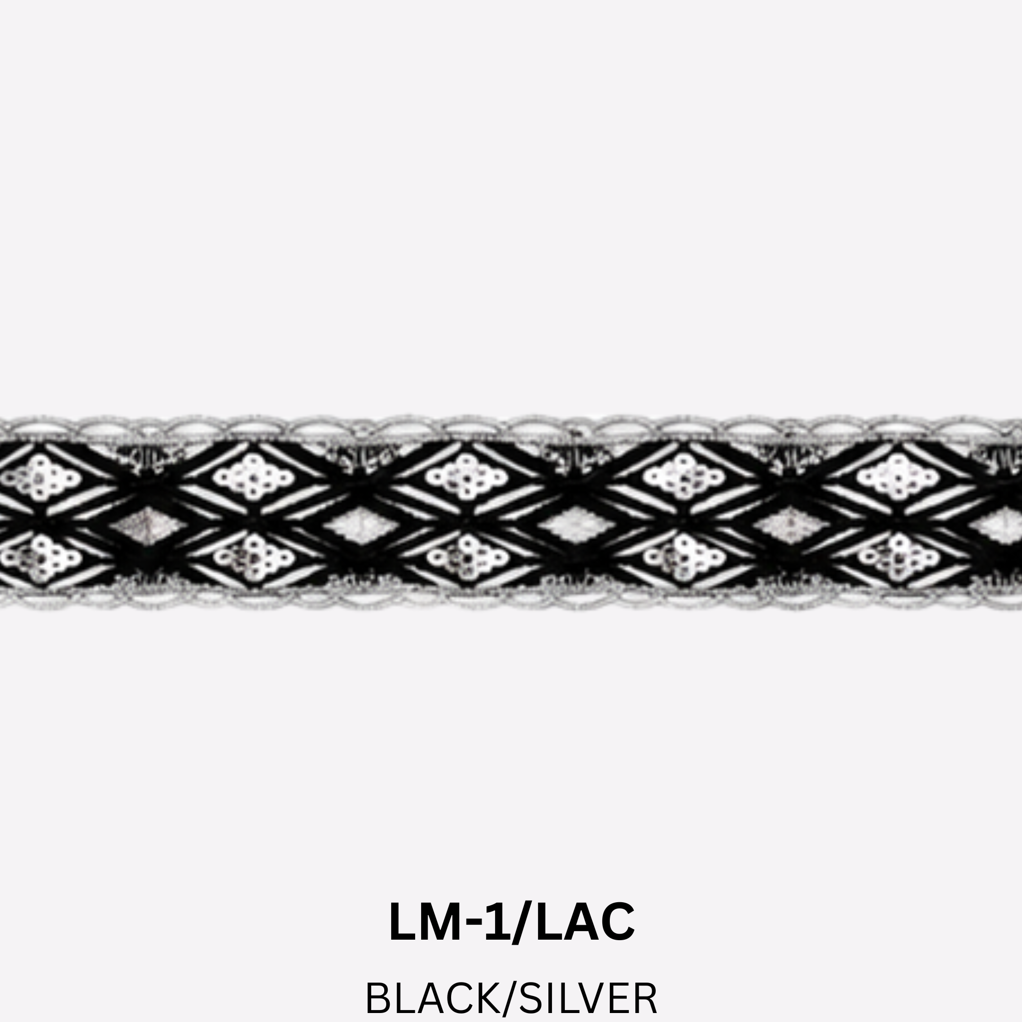 Luxury Sequin Lace Trim 4 Colorways | 4cm x 10 Yards Geometric Design – LM-1/LAC