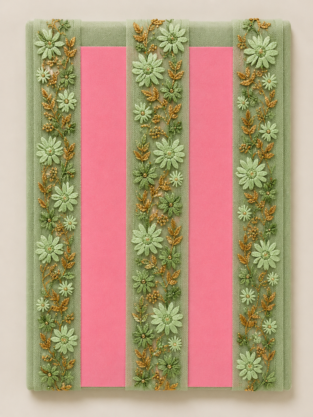 Floral Embroidered Lace Trim – 3CM x 9M SG 6793(SG6793)