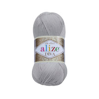 Alize Diva Silk Microfibre Yarn – 5 x 100g (500grm) (ALIZE/DIVA SILK)