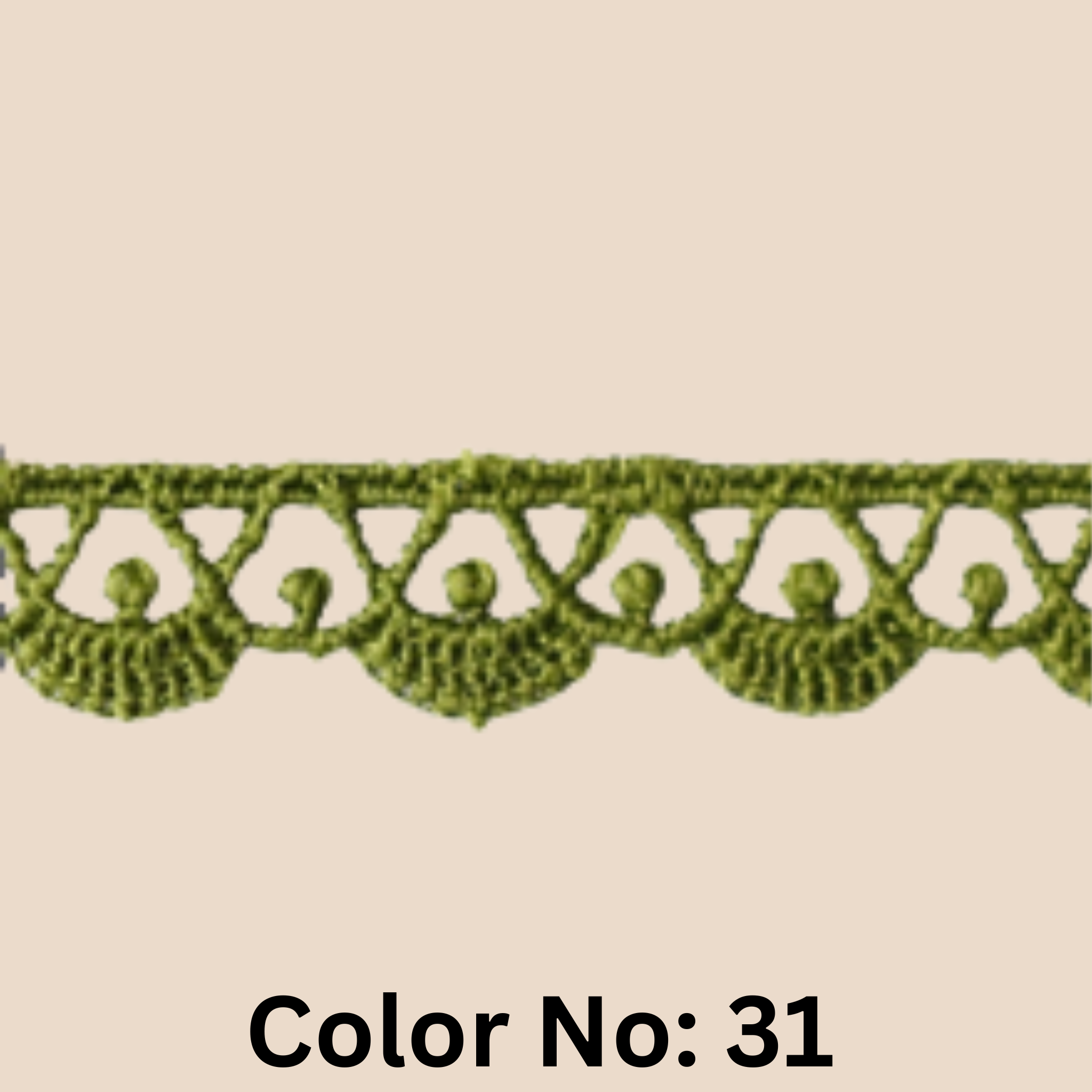 Guipure Lace Trimming – 0.5CM x 10MTR M-2 (M2)