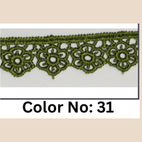 Floral Guipure Lace Trim – 1.5CM x 10M (M-1)