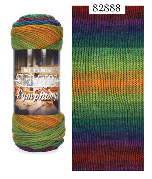 SUPREME ACRYLIC YARN:100GRx5BL (ORLANA SYMPHONEY)
