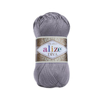 Alize Diva Silk Microfibre Yarn – 5 x 100g (500grm) (ALIZE/DIVA SILK)