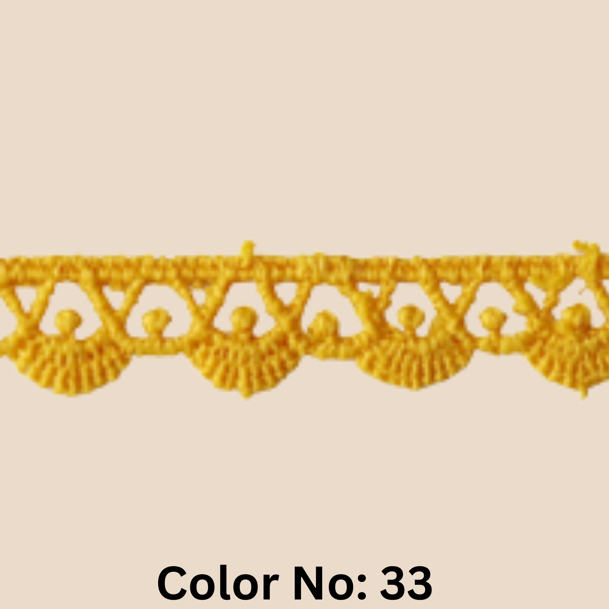 Guipure Lace Trimming – 0.5CM x 10MTR M-2 (M2)