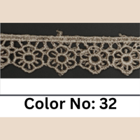 Floral Guipure Lace Trim – 1.5CM x 10M (M-1)