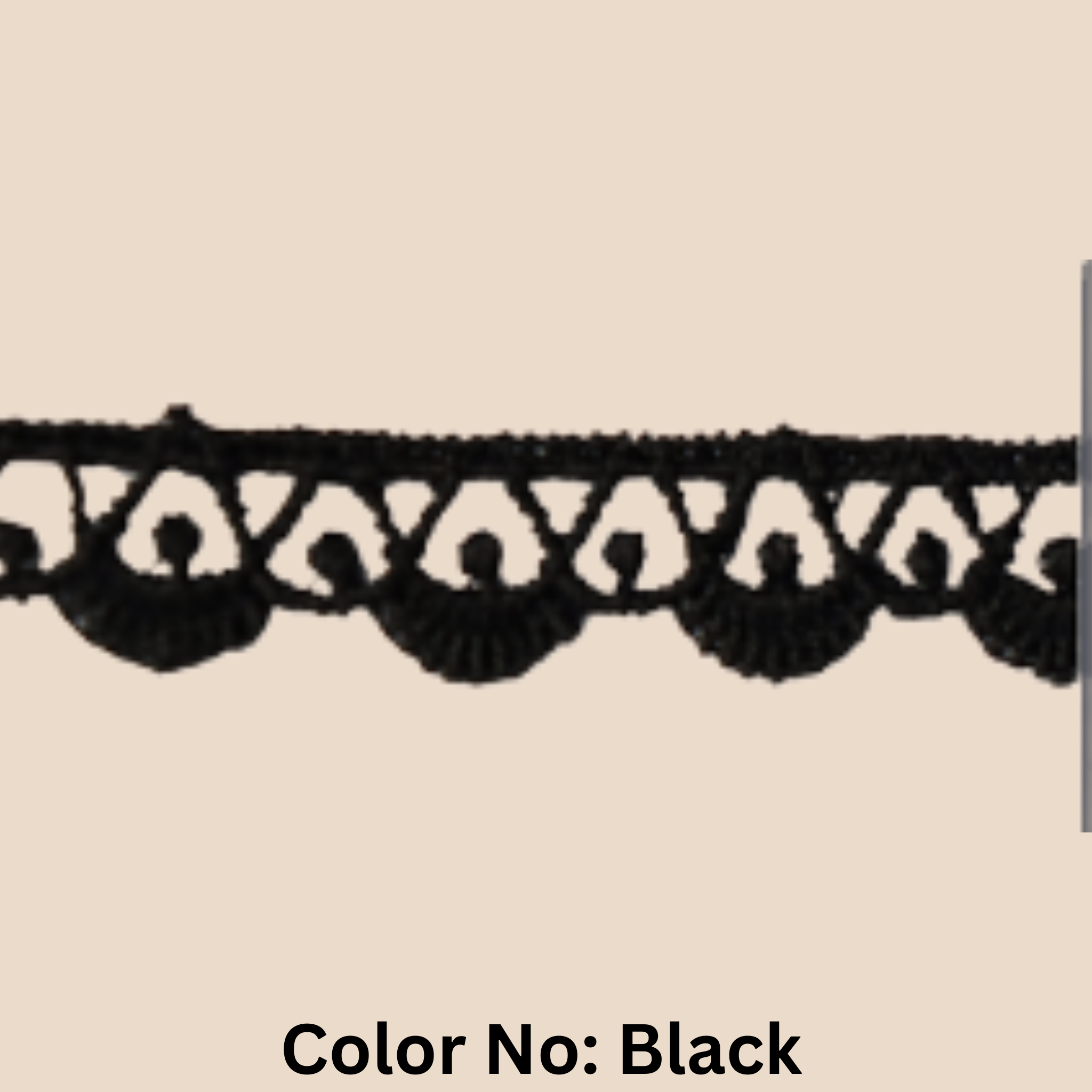Guipure Lace Trimming – 0.5CM x 10MTR M-2 (M2)