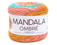 Lion Brand Mandala Ombre Acrylic Yarn – 150 g – Pack of 3 (LION/MANDALA OM)