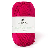 DMC 100% Baby Cotton Yarn – 5 x 50g (250G) (382/DMC)