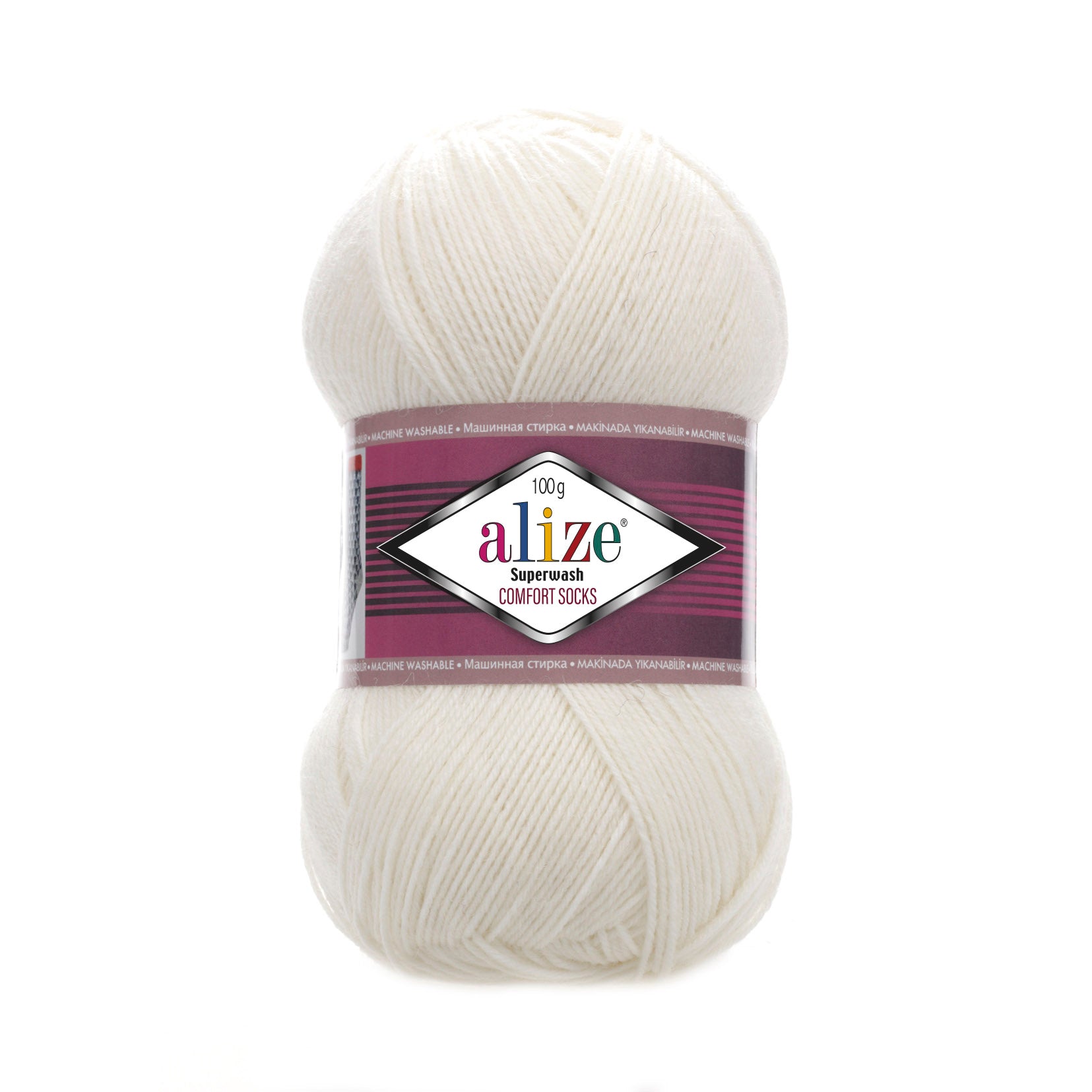 SW WOOL/POLY YARN:100Gx5(500GR) (ALIZE/S.WASH COMFORT)