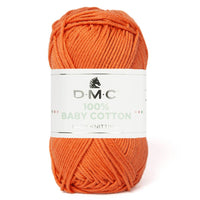 DMC 100% Baby Cotton Yarn – 5 x 50g (250G) (382/DMC)