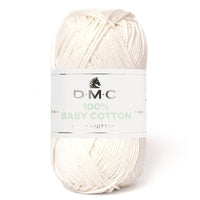DMC 100% Baby Cotton Yarn – 5 x 50g (250G) (382/DMC)
