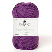 DMC 100% Baby Cotton Yarn – 5 x 50g (250G) (382/DMC)