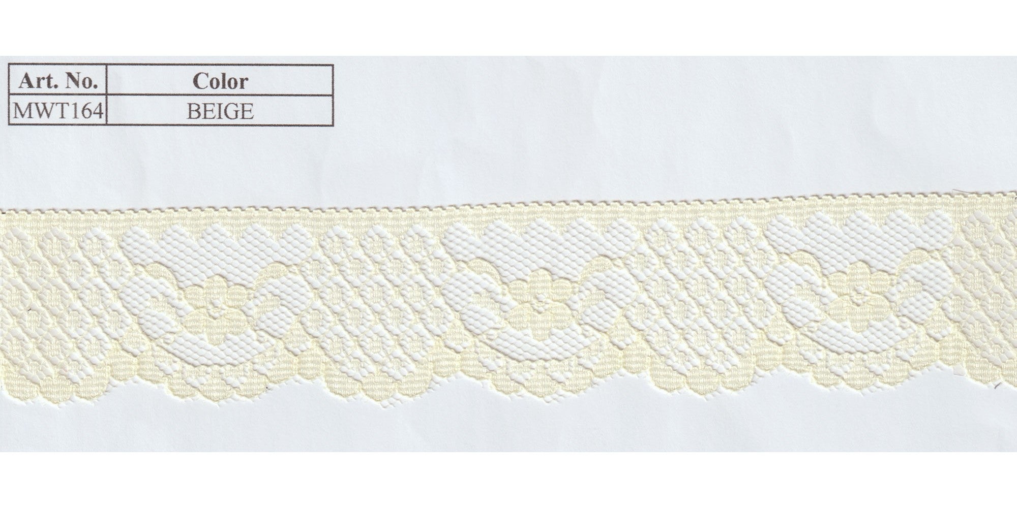 RASCHEL LACE:3CMx144YD (MWT164)