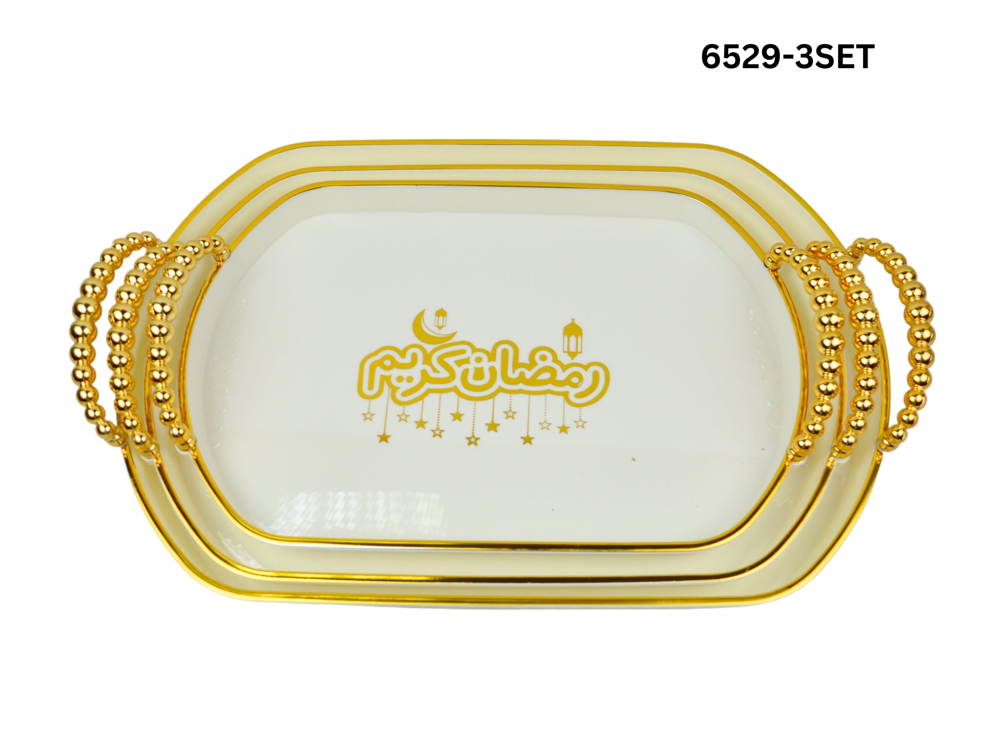 PEARL HANDLE PLATE:S/3 (6529-13)