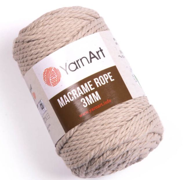 COT/VISC.ROPE:3MM:250Gx4PC (1KG) (Y-ART/MACR.ROPE-3MM)