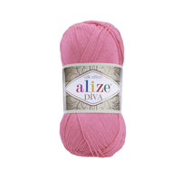 Alize Diva Silk Microfibre Yarn – 5 x 100g (500grm) (ALIZE/DIVA SILK)