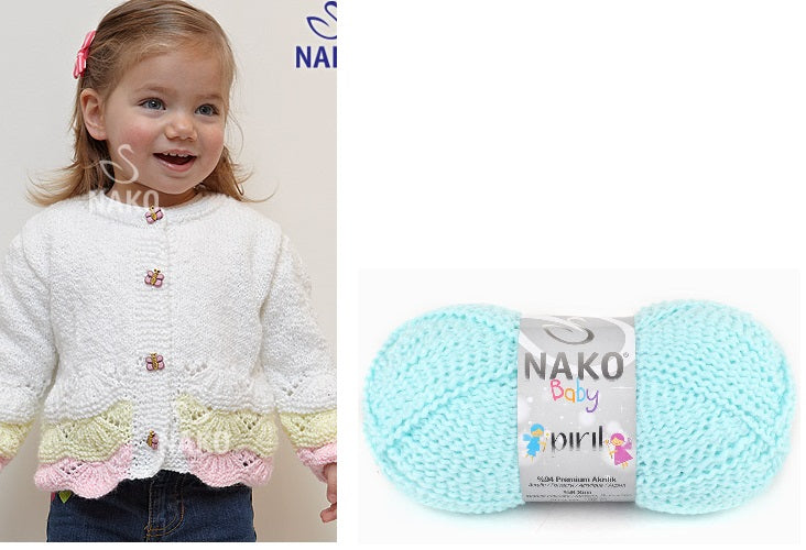 ACRYLIC YARN:5BLS (250GRM) (NAKO/PIRIL)