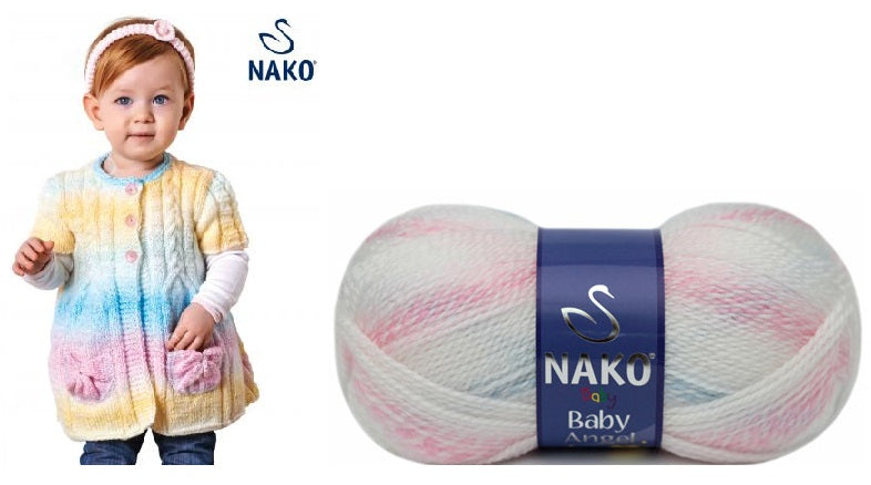 ACR.WOOL YARN:5BL (500GRM) (NAKO/BABY ANGEL)