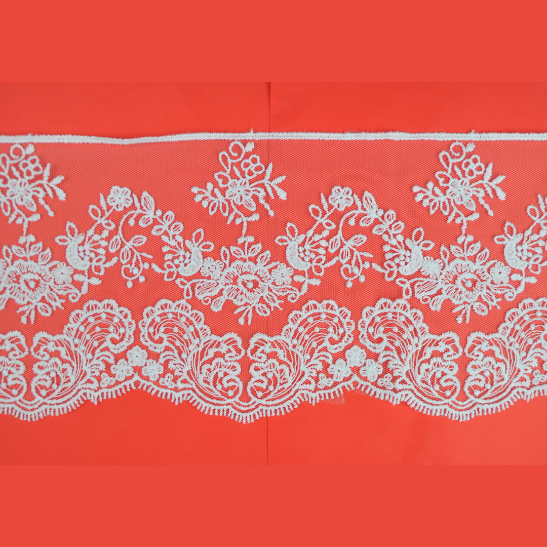 MAT TULLE LACE:13CMx10MTR (16BE1601/10MT)