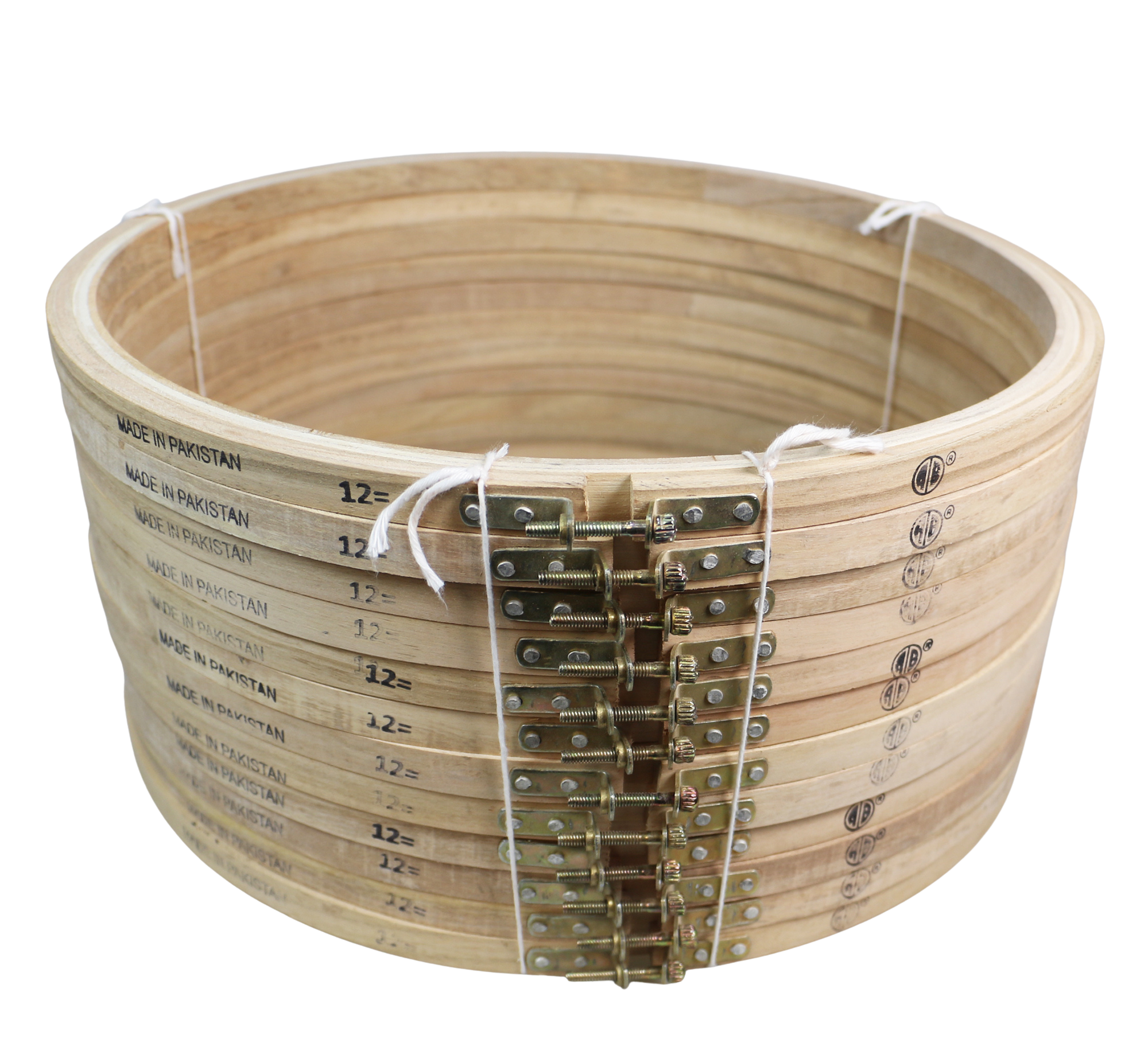 WOOD EMB.HOOP-12" (ZHM/NATURAL-12)