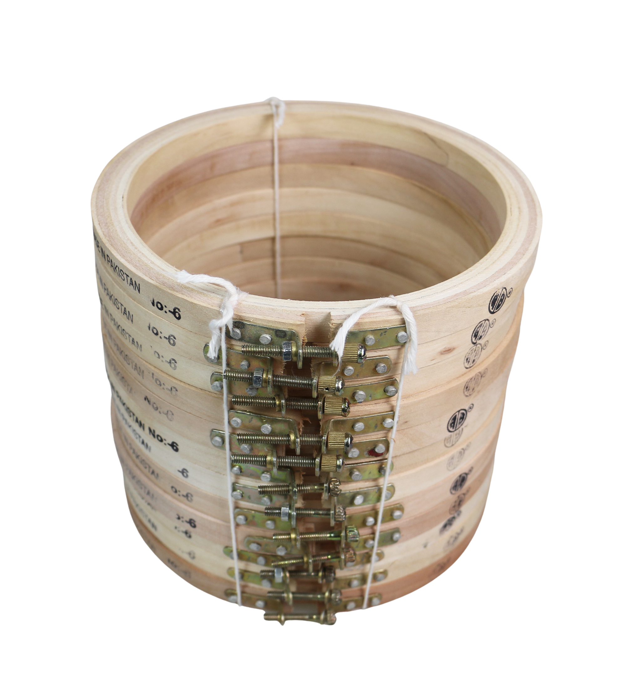 WOOD EMB.HOOP-6" (ZHM/NAT.WHITE-6)