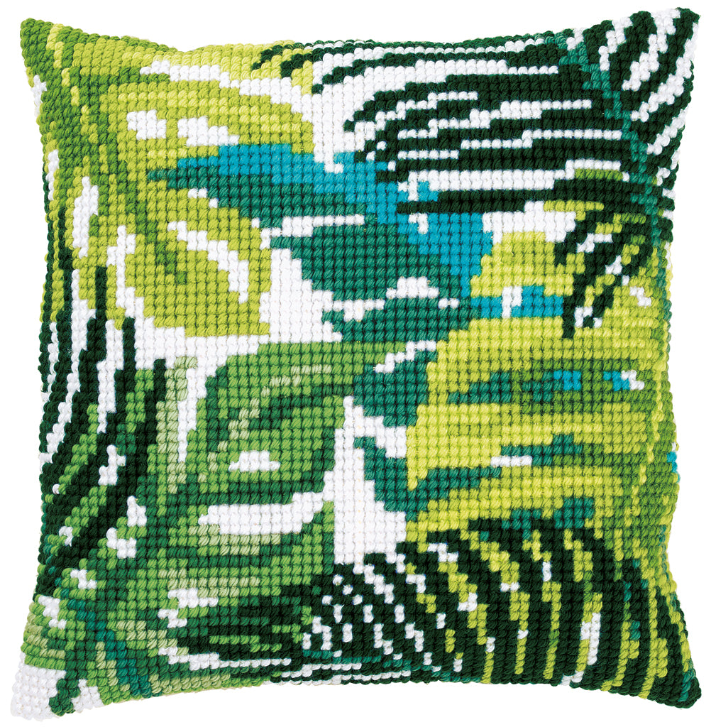 VERVACO CROSS STITCH CUSHION KIT BOTANICAL LEAVES (PN-0166284)