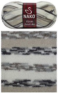 Nako Vizon Anatolia Acrylic Yarn – 100 g – Pack of 5 (NAKO/VIZON ANATOLIA)