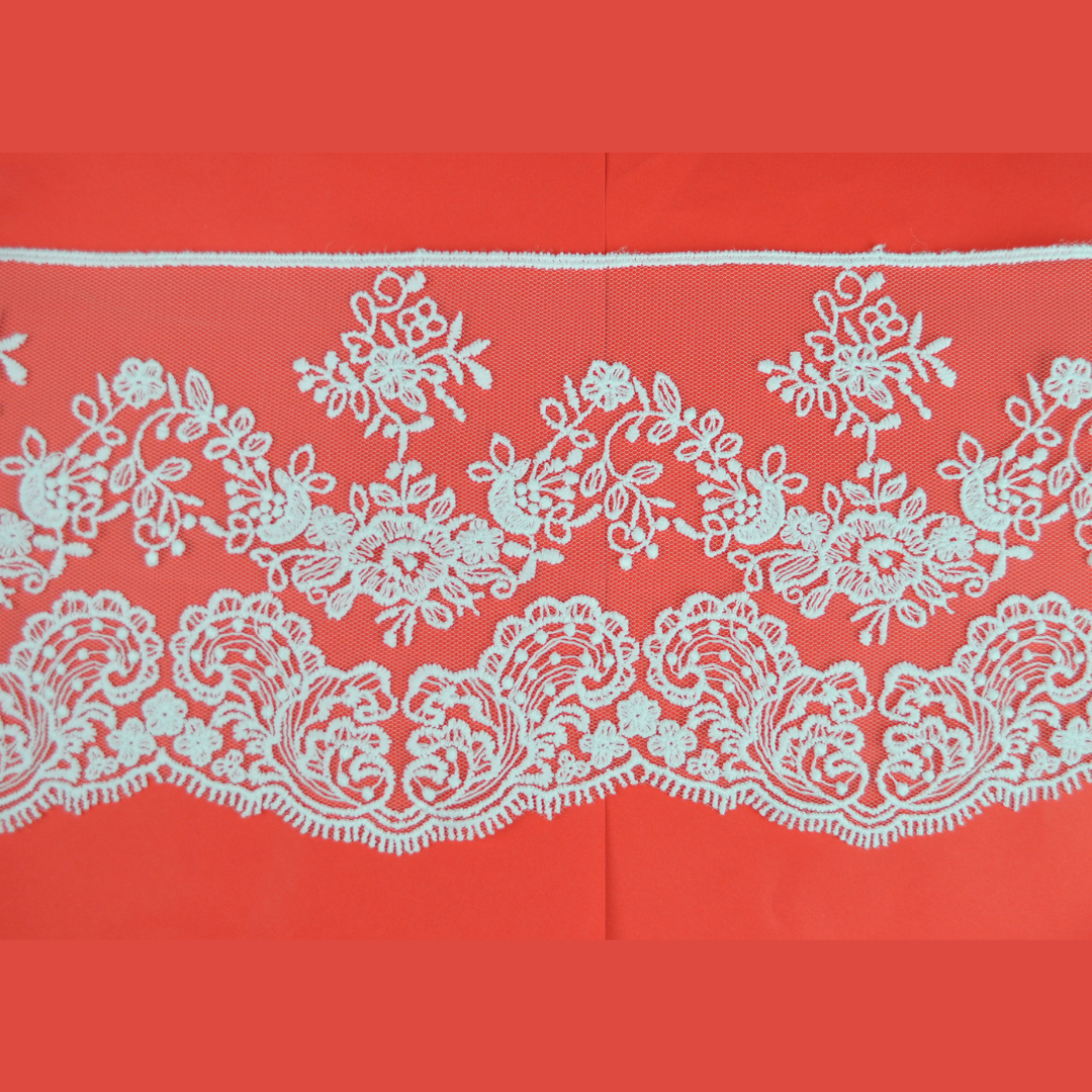 MAT TULLE LACE:13CMx10MTR (16BE1601/10MT)