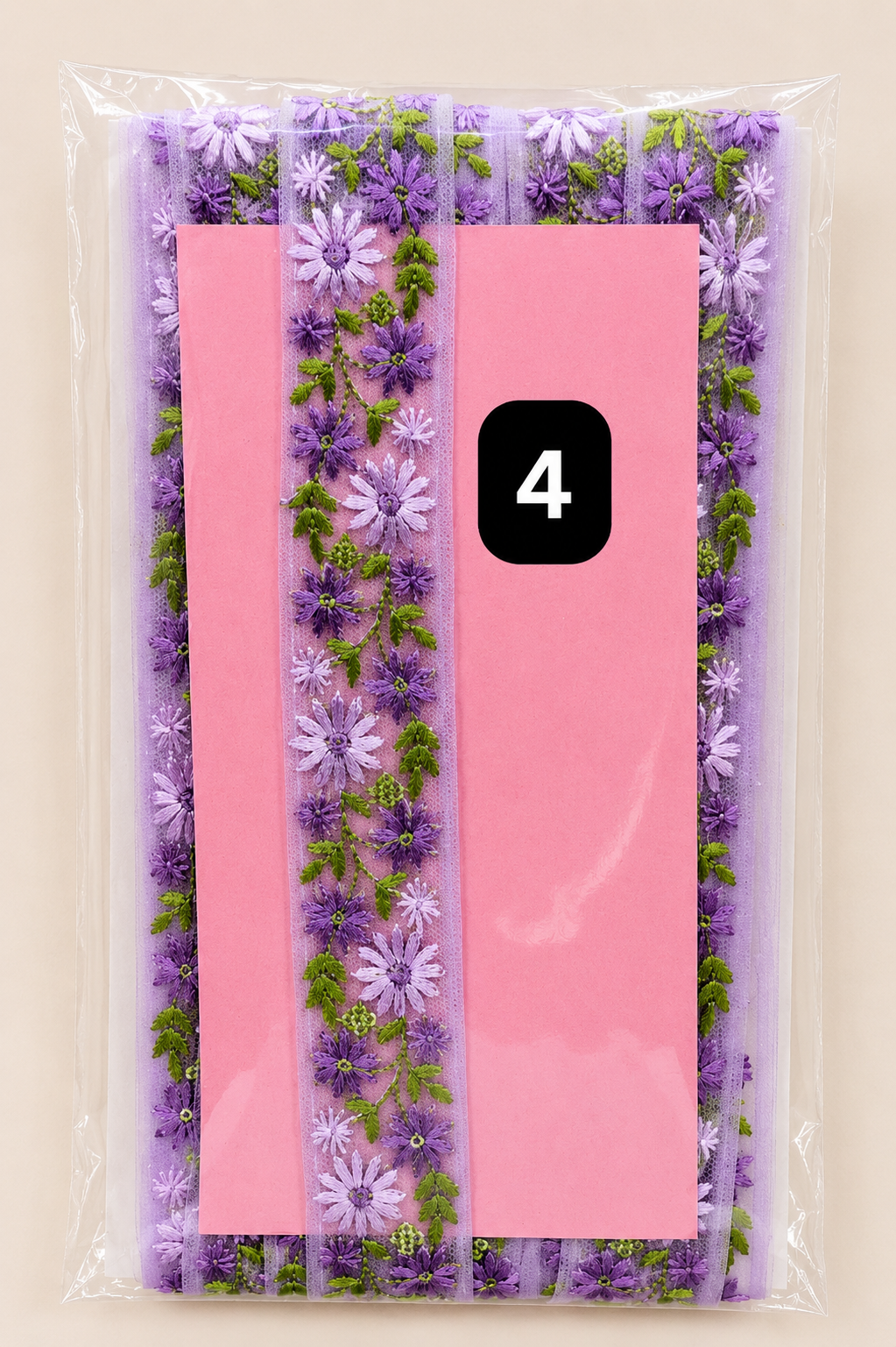 Floral Embroidered Lace Trim – 3CM x 9M SG 6793(SG6793)