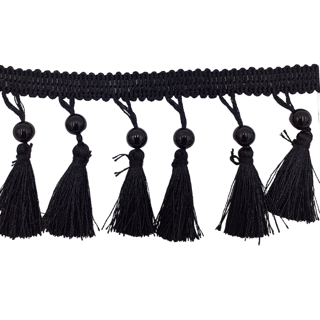 JHALLAR LACE W/BEAD:3″:9MTR (10474)