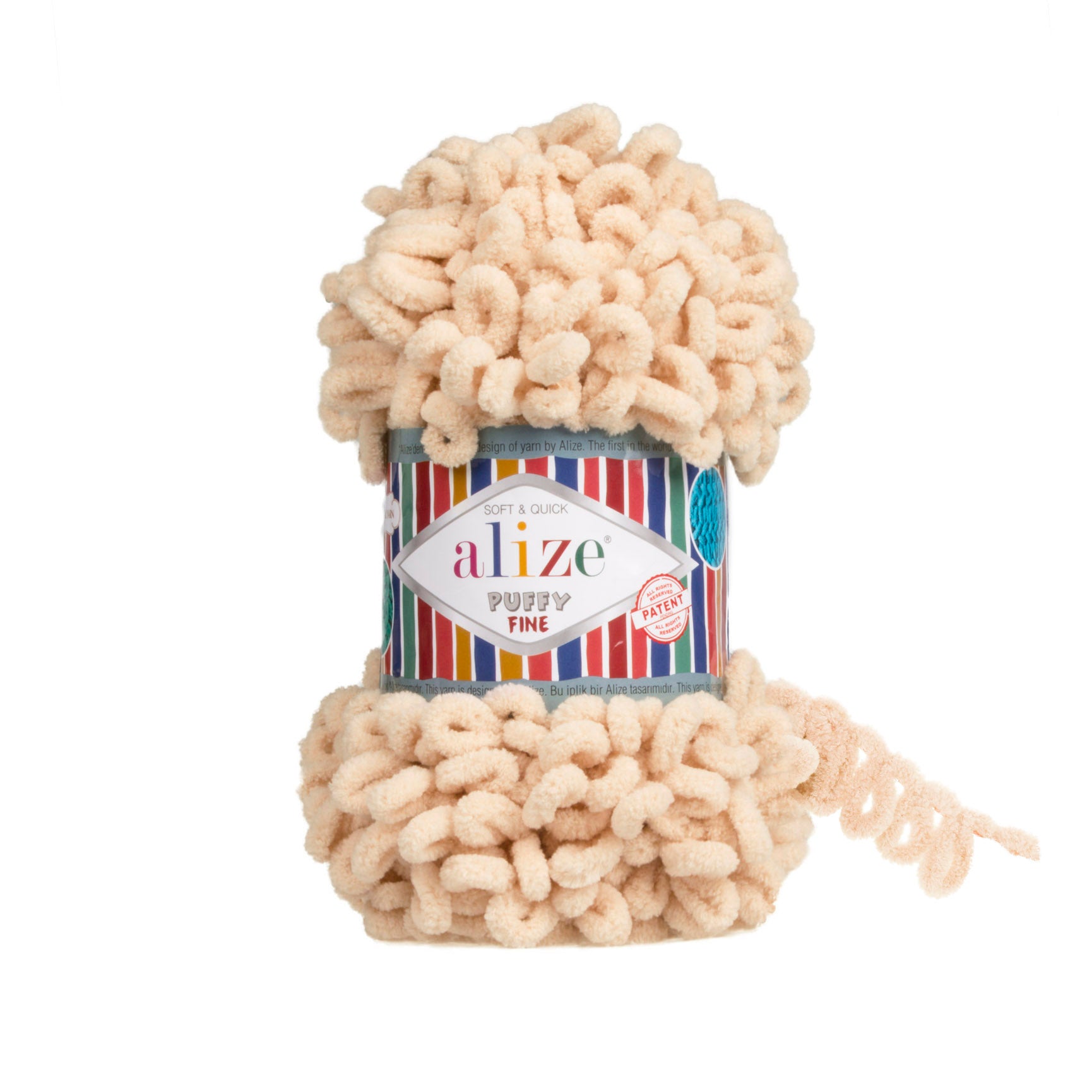 MICRO PL.YARN:5BLx100GR (500GM) (ALIZE/PUFFY FINE)