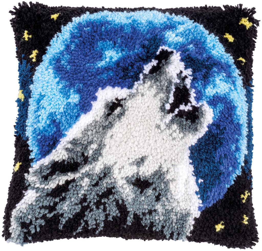 VERVACO LATCH HOOK CUSHION – WOLF (PN-0176223)