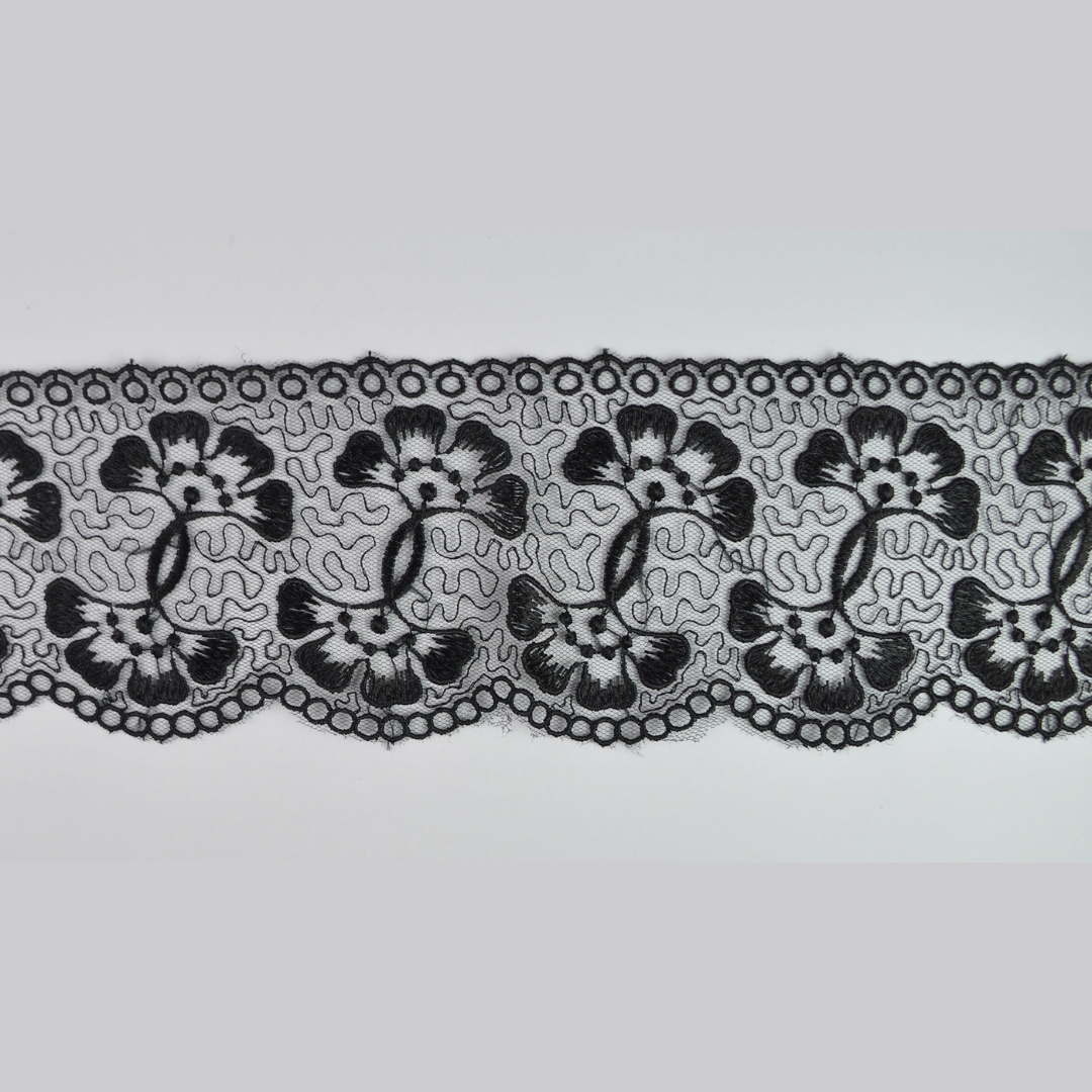 GLOSSY TULLE LACE:8CMx12MTR (88E1039)