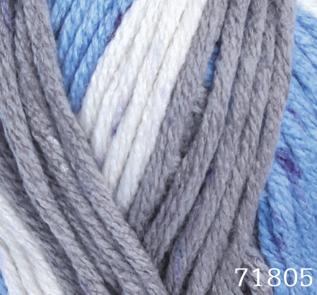 ACR.WOOL YARN:100GRx5BL (500GR) (HIM/E.DAY BIG COLORS)