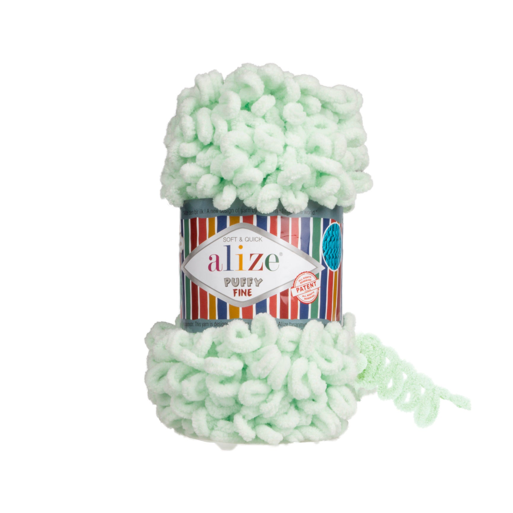 MICRO PL.YARN:5BLx100GR (500GM) (ALIZE/PUFFY FINE)