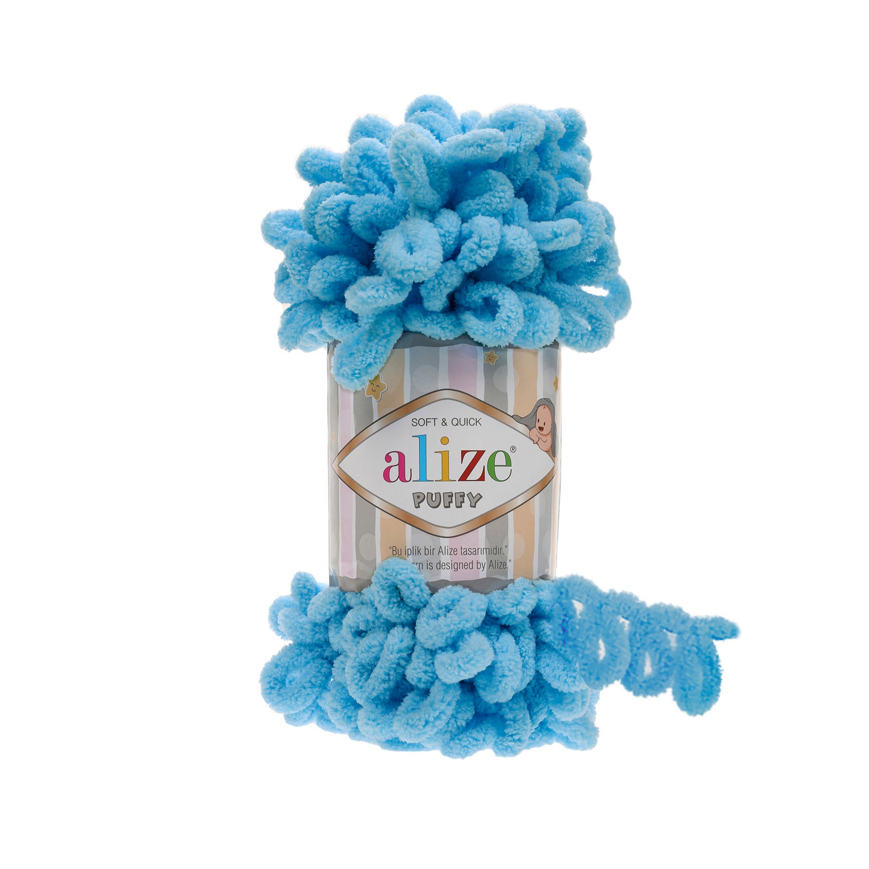 MICRO PL.YARN:5BLx100GR (500GM) (ALIZE/PUFFY)