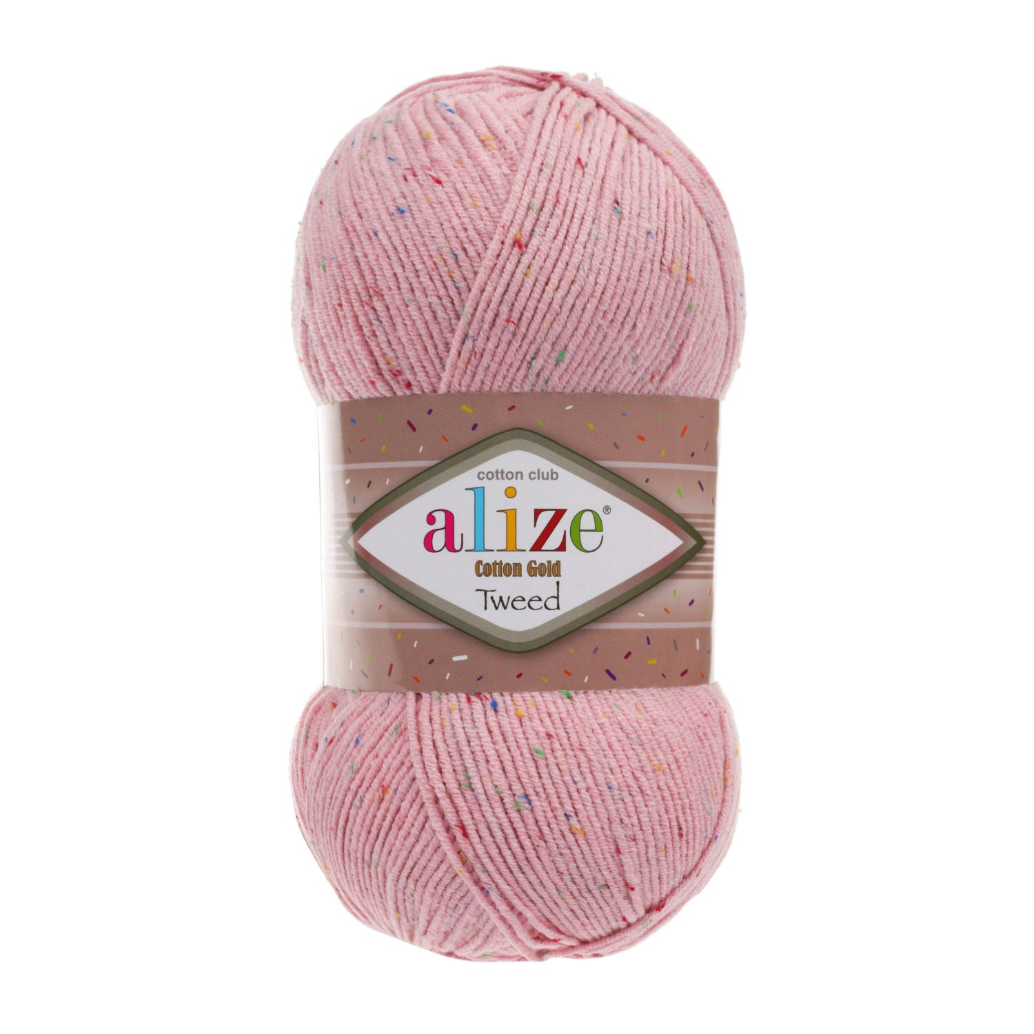 ACY.YARN:5BLx100GR (500grm) (ALIZE/COT GOLD TWEED)