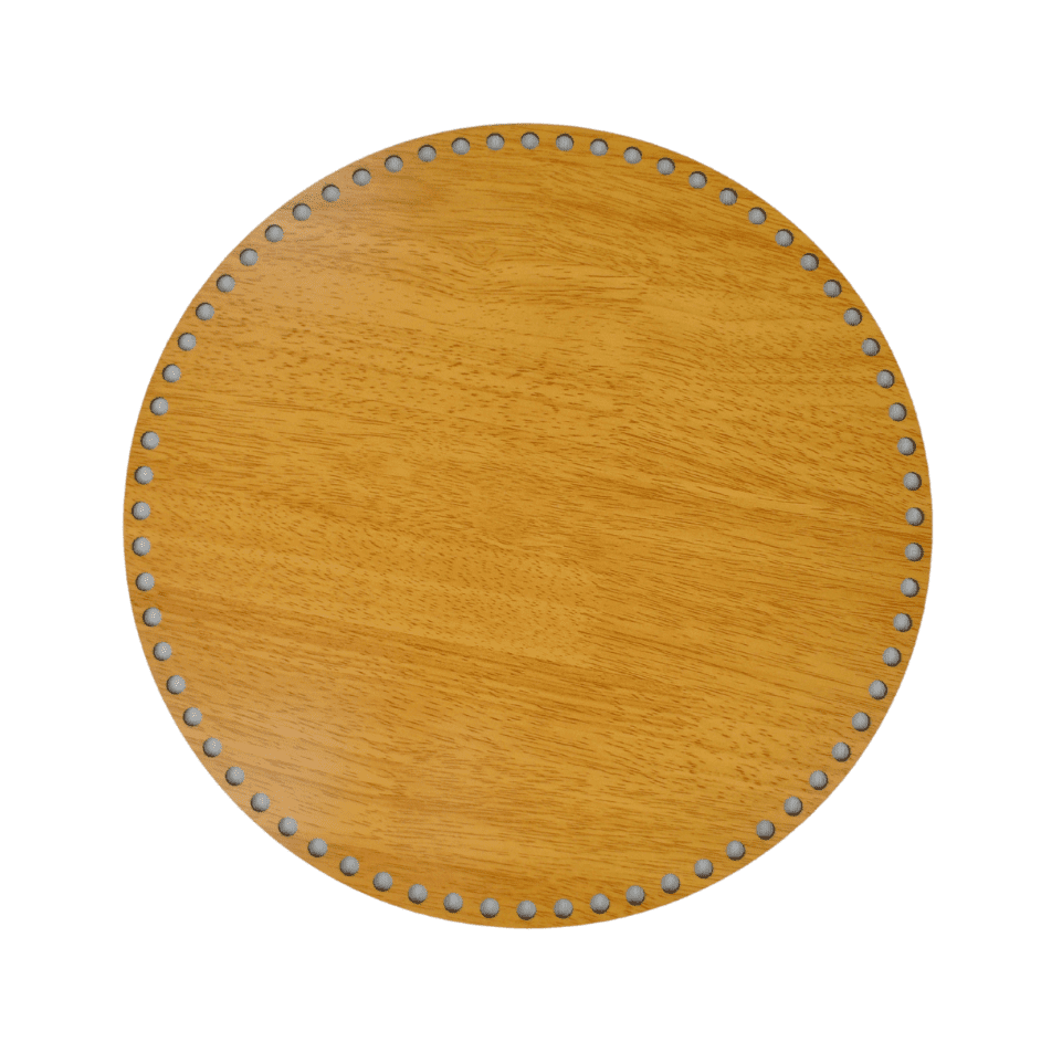 ROUND CARVING DK.WOOD (SH/ROUND-DW-35X35)