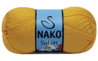Nako Saten Micro Acrylic Yarn – 100 g – Pack of 5 (NAKO/SATEN)