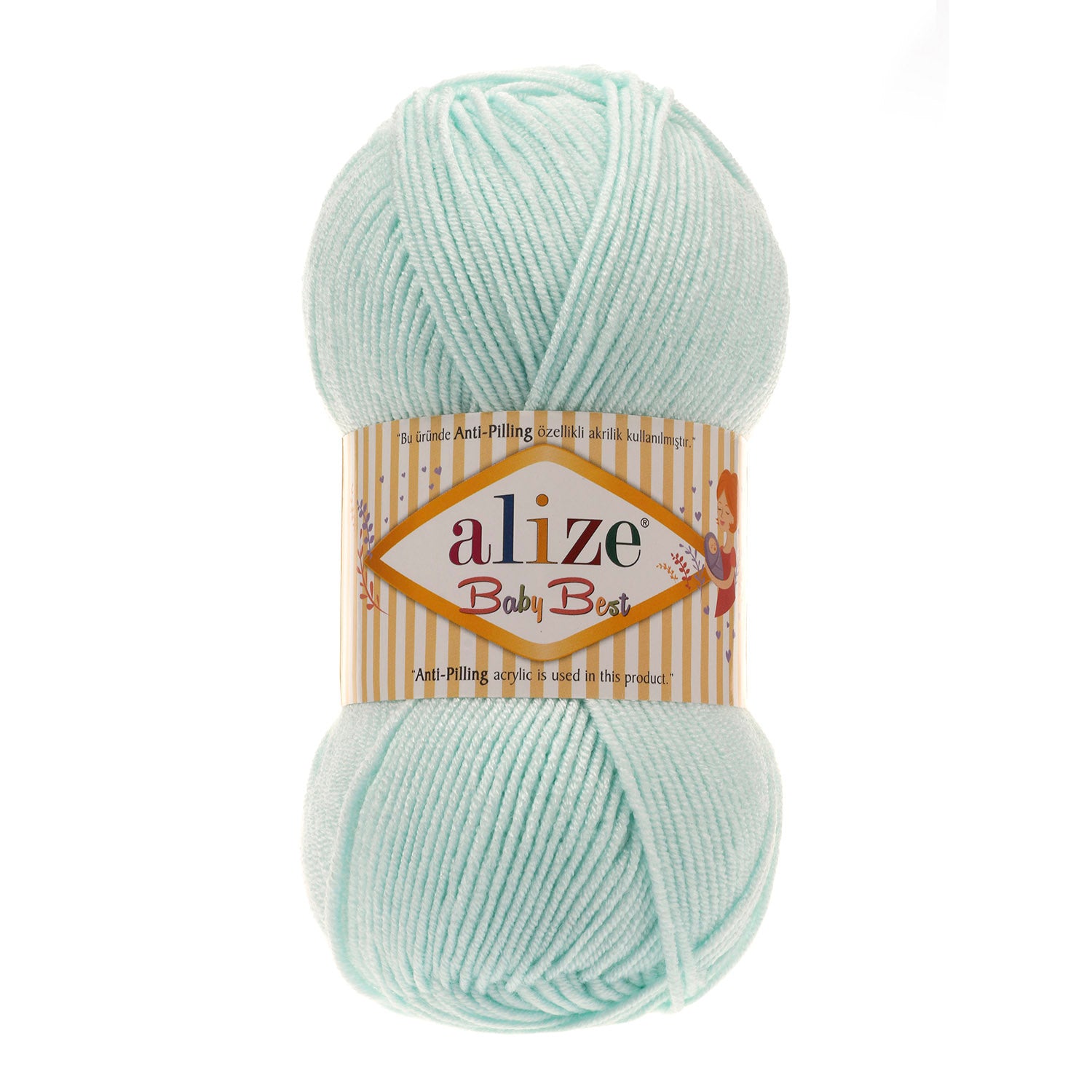 ACRY.YARN:100GRx5BL (500GR) (ALIZE/BABY BEST)