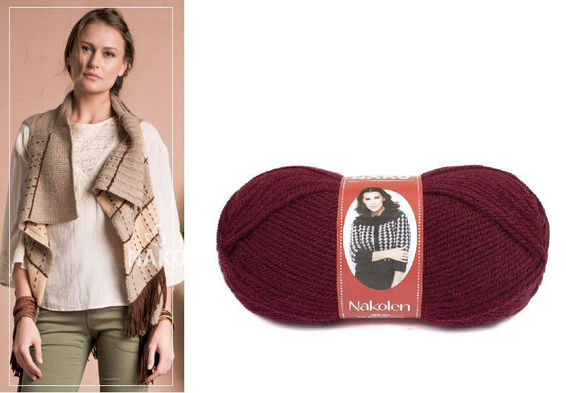 WOOL YARN:5BLx100GR (500GRM) (NAKO/NAKOLEN)