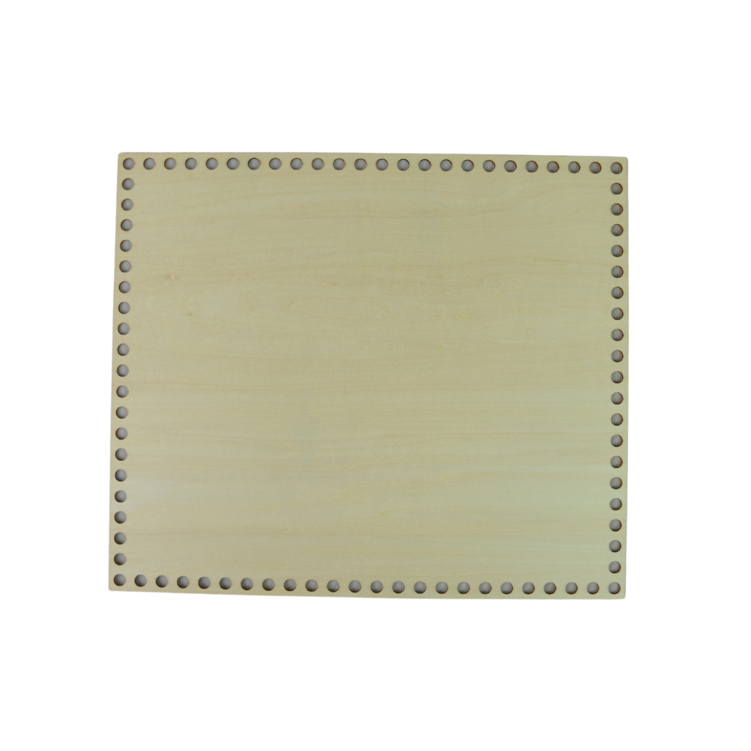 RECTANGLE CARVING LT.WOOD (SH/RECT-LW-35X30)