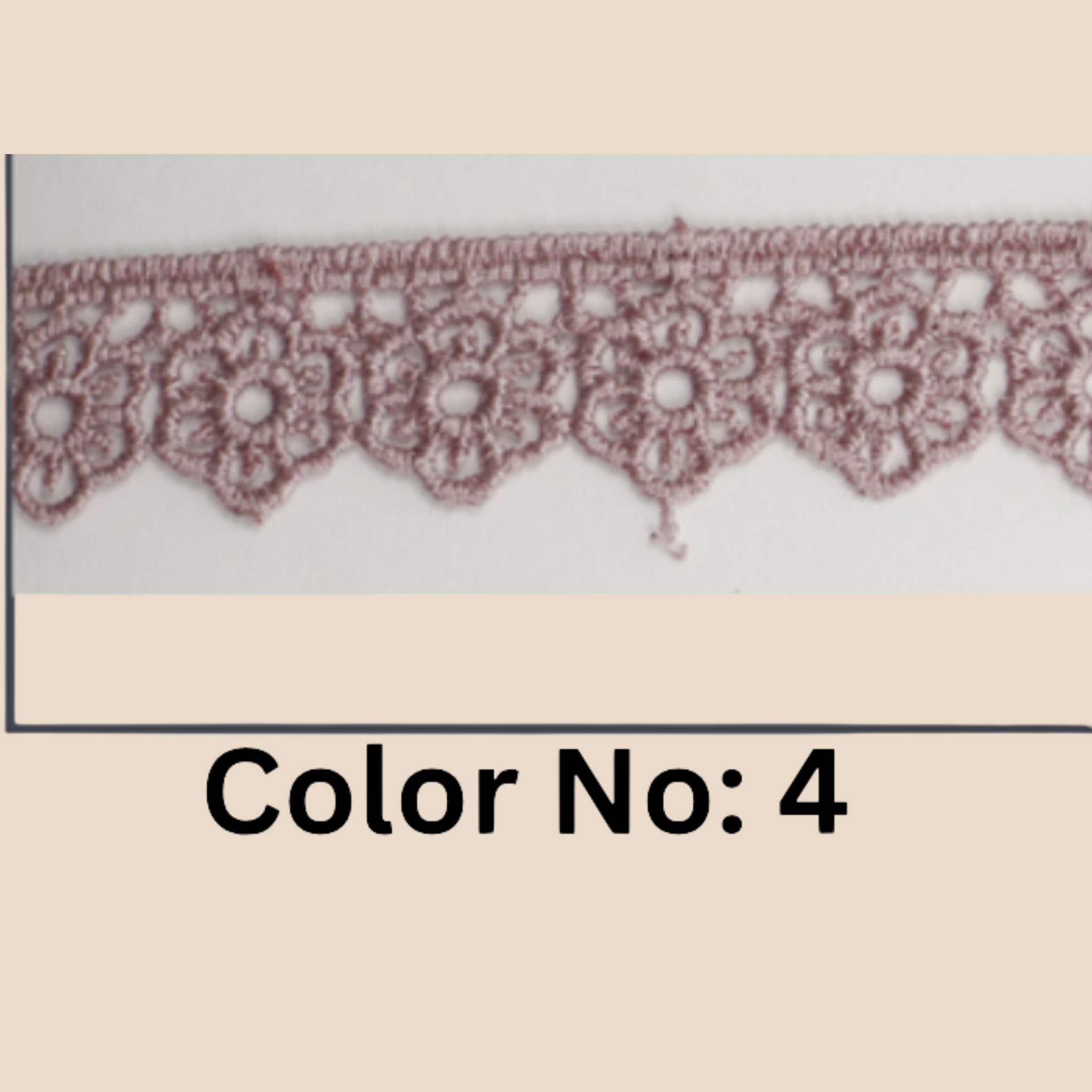 Floral Guipure Lace Trim – 1.5CM x 10M (M-1)