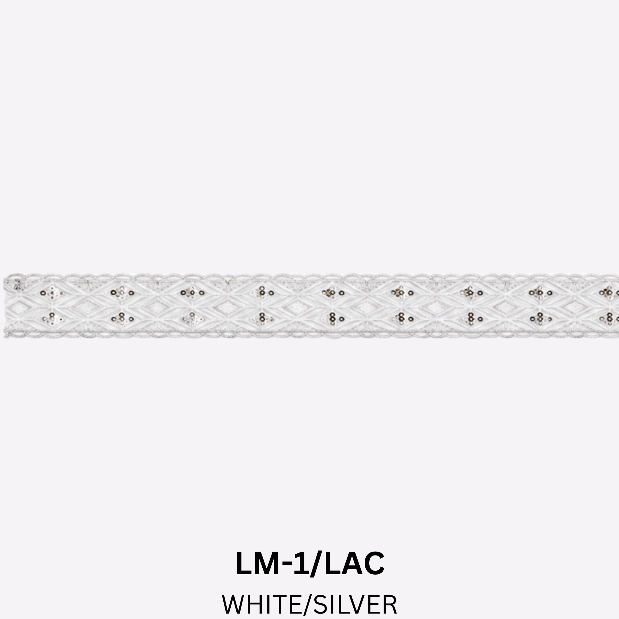Luxury Sequin Lace Trim 4 Colorways | 4cm x 10 Yards Geometric Design – LM-1/LAC