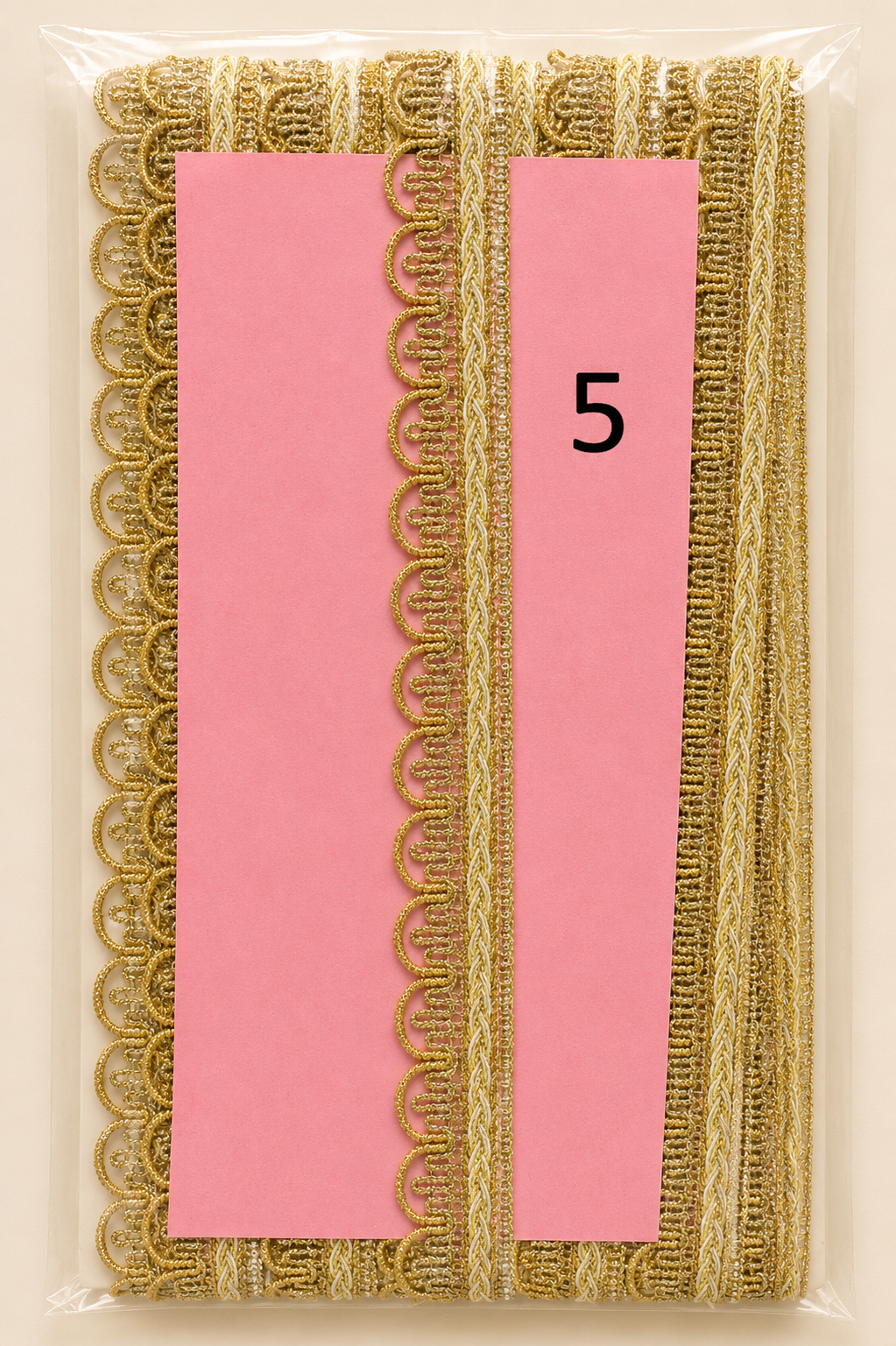 Premium Metallic Lace Trim – 2CM x 9MTR SL5462 (SL 5462 )