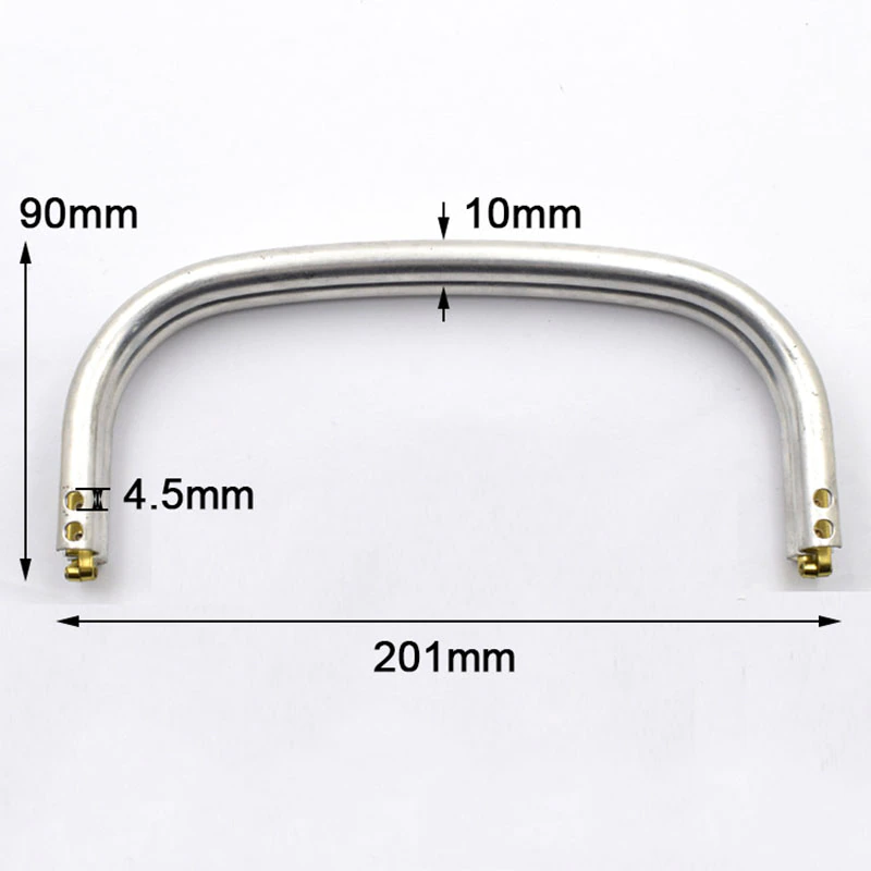 PURSE HANDLE W/MAGNET:201x90MM (PFM-K217-AL201)