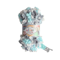 Alize Puffy Fine Color Loop Yarn – 5 x 100g (500GM) (ALIZE/PUFFY FINE-C)