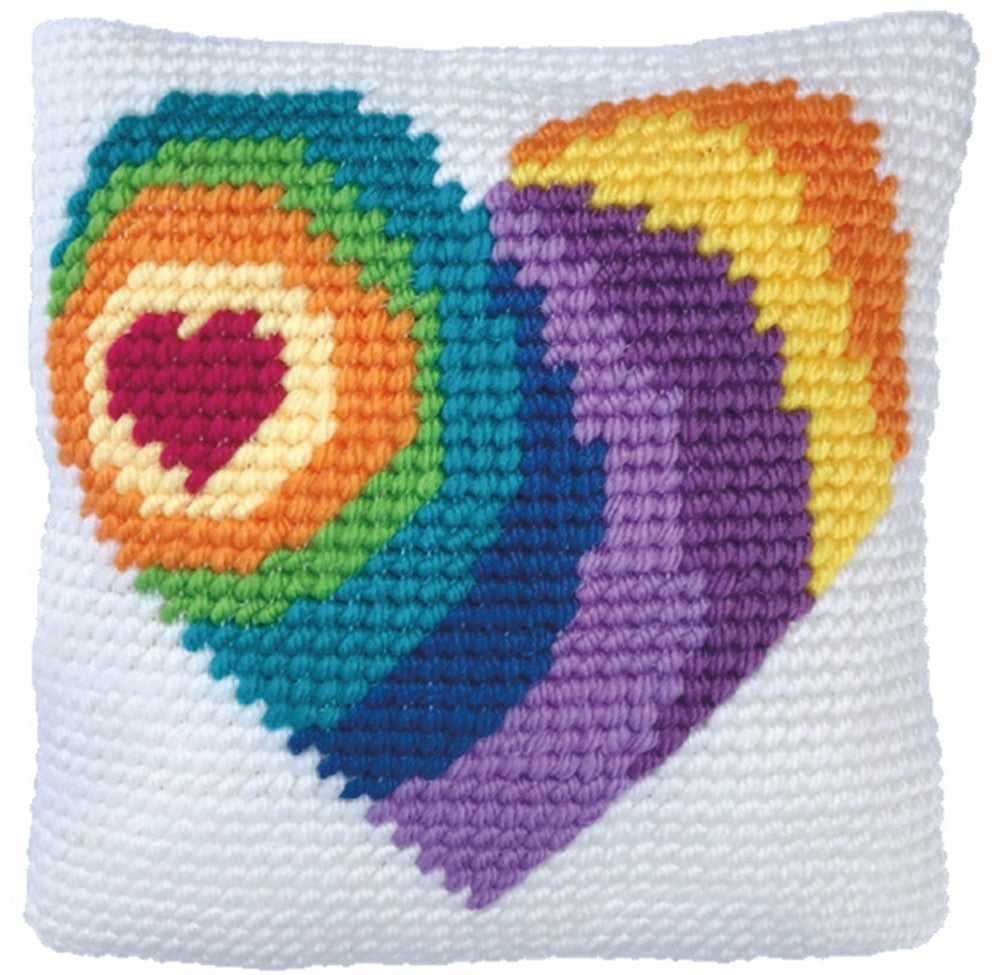 CROSS STITCH CUSHION KIT 8.7"X 8.7"(LH3007)